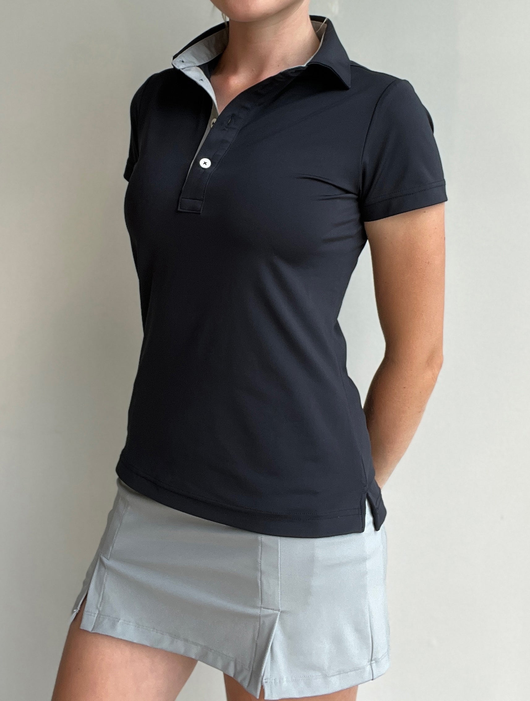 Women's button 2024 up polo shirts